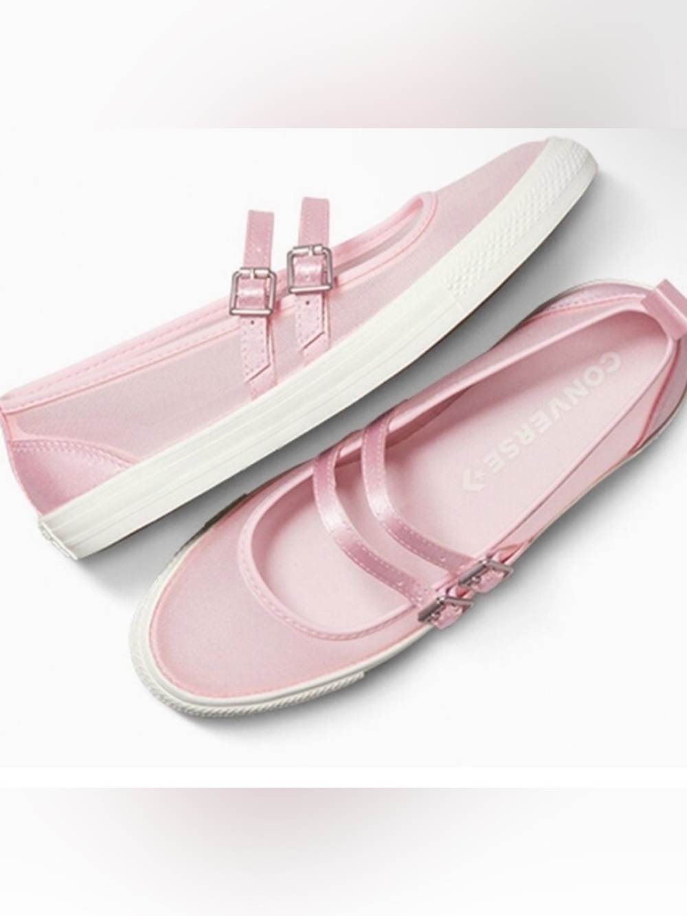 Converse All Star Dainty Mary Jane Mesh Sneakers- Pink Frost/White
